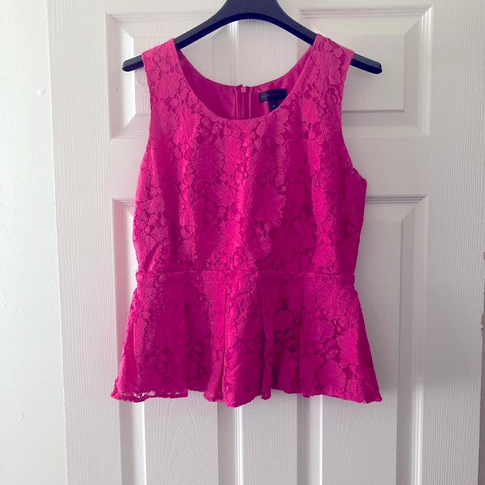 Summer, Sleeveless lace Peplum top